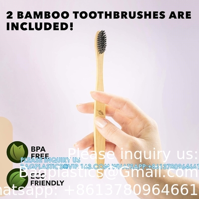 Eenmalige bamboe houten bestek set. 100% natuurlijke milieuvriendelijke biologisch afbreekbare en composteerbare gereedschappen.