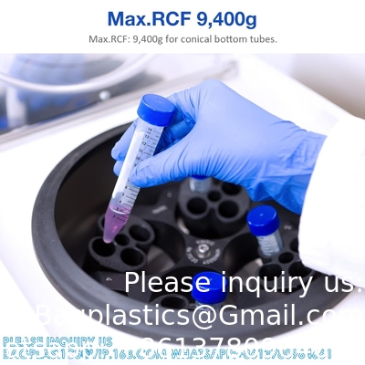 Centrifugebuizen 15 ml, kegelvormige buizen steriele 50 stuks, polypropyleen, lekvrije schroefkappen, plastic container