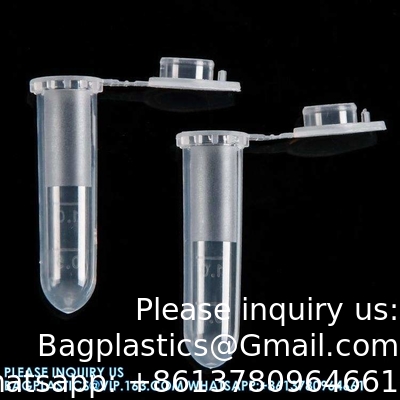 Gesteriliseerde 0,5 ml 2 ml ronde bodem kegelvormige microcentrifugebuizen 1,5 ml centrifuge laboratoriumbuis