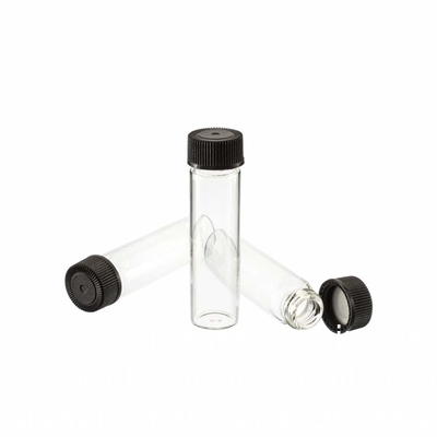 Verpakking van 100 glazen injectieflacons met zwarte fenolische schroefkap (4 ml, helder) Dram Amber Glass Flacons