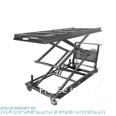 304 roestvrij staal Lijk trolley Lift mortuarium lijkenhuis Hydraulische Lifter lichaam kist accessoires