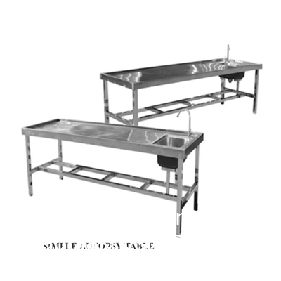 Formalin wasbak Balsemtafel Vervaardiging Lijkcentrum Autopsiecentrum Lijkwastafel Dissectietafel Autopsietafel