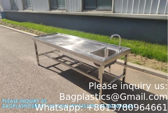 Formalin wasbak Balsemtafel Vervaardiging Lijkcentrum Autopsiecentrum Lijkwastafel Dissectietafel Autopsietafel