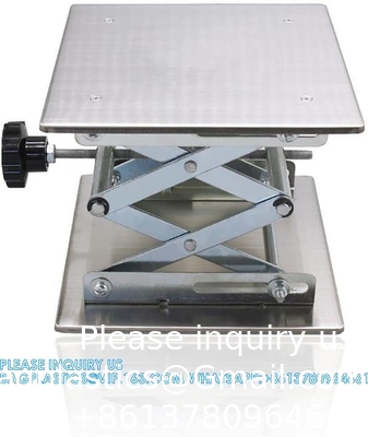 Draagtafel van roestvrij staal Handmatig bedieningsorgaan Laboratorium Gebruik Draagtafel Jack Desktop Lift Laboratorium schaar