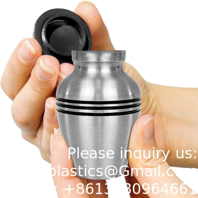 Urnen voor menselijke as Vrouwelijke &amp; Mannelijke, Urnen voor as Volwasse Vrouwelijke, Begrafenis Urnen - Pewter, 4 Kleine souvenirs
