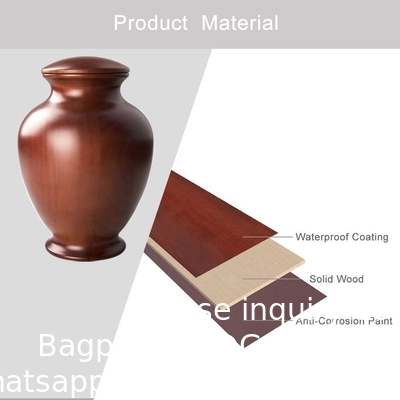 Elegante houten vaas urnen voor menselijke as volwassen man/vrouw, voor volwassenen tot 200 pond, begrafenis crematie urn voor begrafenis