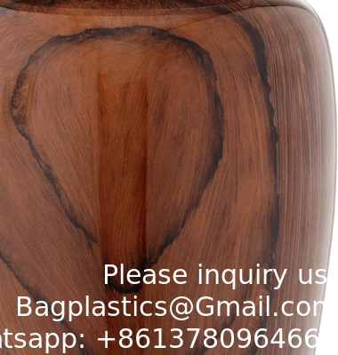 Cherry Wood Grain Finish Crematie Urn. Mensenas. Volwassenen Herdenkingsurn, Begrafenis, Begrafenis Crematie Urn.