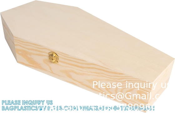 Grote 18 inch kist voor Halloween - vulbare kist voor Halloween Decor, feestfavoriet, gothic, poppenkist