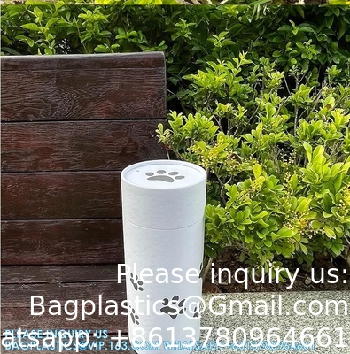 Begrafenisbenodigdheden Karton Biologisch afbreekbaar Dierenkoffer Kist Scatter Pod Papierbuis crematie As van huisdieren Scatterinh Urn