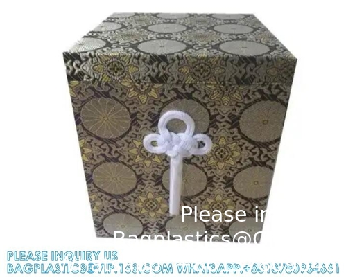 Japanse begrafenis houten urn botten doos en zak met bloemen patroon begrafenis souvenir asdoos en botten zak