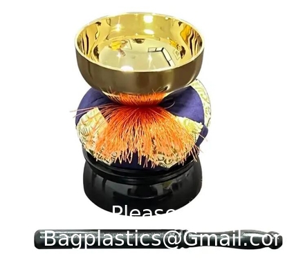 Japan Begrafenis Metalen Messing Klok Set Sing Bowl High Grade Japanse stijl Boeddhistische Metalen Klok Bowl Set