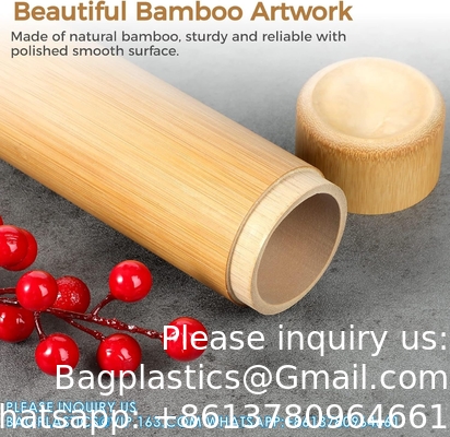 Bamboo-verspreidingsurnset, 4pcs kleine bamboo-verspreidingsurns voor menselijke as, crematie-asbuisurns voor menselijke