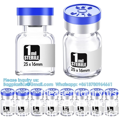 Steriele lege flacons met zelfherstellende injectiepoort, met afklapbare aluminium dop,Steriele verpakking (30 ml,10)