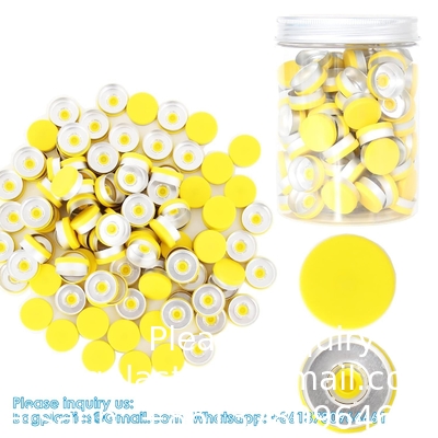 20 mm Flip Top Caps Aluminium-Plastic Zwarte Caps voor Glas Fles Crimp Caps met wit PTFE en rode Silicone Septa