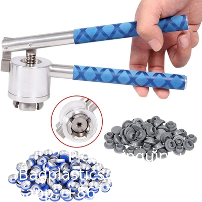 20mm Flip Vial Crimper, 100pcs Flip Caps en 100pcs Rubber Stoppers zijn inbegrepen (20mm)