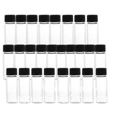 Glazen injectieflacon met schroefdoppen, kleine vloeibare monsterflacon, lekkagebestendige flacon (10 ml, helder)