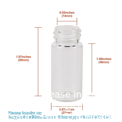100 sets kleine glazen flessen met aluminium dop schroef bovendoorkap 5 milliliter kleine flesjes