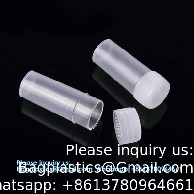 7 ML Plastic flacons met deksels Proefflessen Flacon Plastic flacons met deksels Plastic flacons voor kleine artikelen