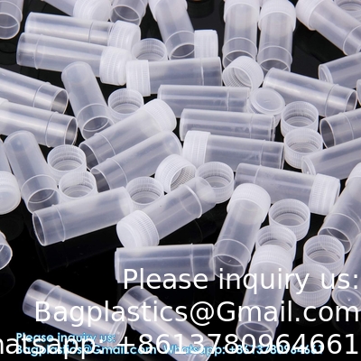 7 ML Plastic flacons met deksels Proefflessen Flacon Plastic flacons met deksels Plastic flacons voor kleine artikelen