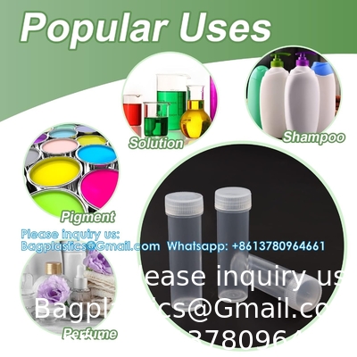 7 ML Plastic flacons met deksels Proefflessen Flacon Plastic flacons met deksels Plastic flacons voor kleine artikelen