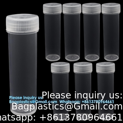 7 ML Plastic flacons met deksels Proefflessen Flacon Plastic flacons met deksels Plastic flacons voor kleine artikelen