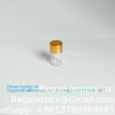 Mini Kleine doorzichtige glazen flessen Vials Kleine pot met plastic stop Miniatuur fles Boodschap fles Geschenk DIY decoratie