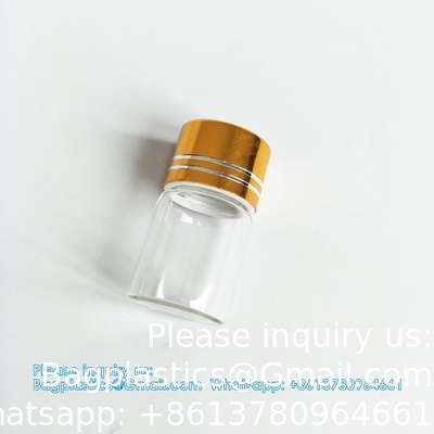 Mini Kleine doorzichtige glazen flessen Vials Kleine pot met plastic stop Miniatuur fles Boodschap fles Geschenk DIY decoratie