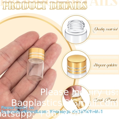 Mini Kleine doorzichtige glazen flessen Vials Kleine pot met plastic stop Miniatuur fles Boodschap fles Geschenk DIY decoratie