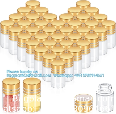 Mini Kleine doorzichtige glazen flessen Vials Kleine pot met plastic stop Miniatuur fles Boodschap fles Geschenk DIY decoratie