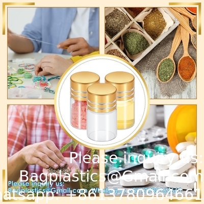 Mini Kleine doorzichtige glazen flessen Vials Kleine pot met plastic stop Miniatuur fles Boodschap fles Geschenk DIY decoratie