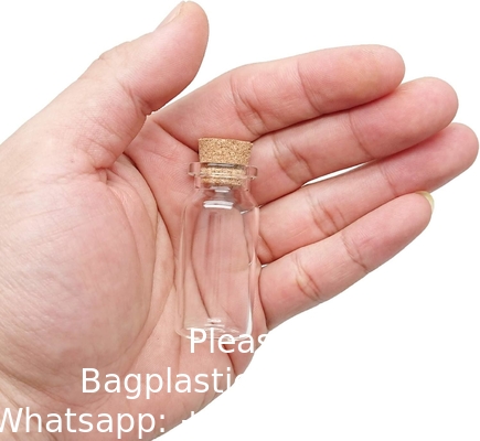 Corkstopper Glasflessen Mini-transparante glasflessen Glas Favor potten, 100 ml flessen met kurk deksels, Mini-potten