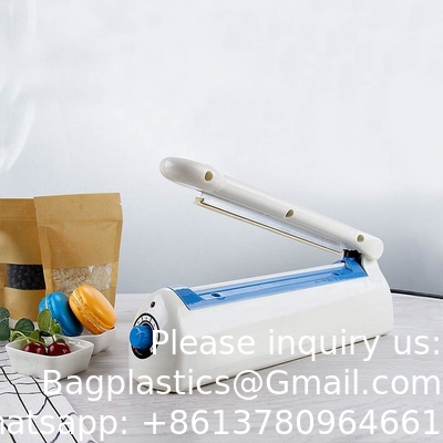 Impulse Bag Sealer, Impulse Heat Sealer, Manual Poly Bag Heat Sealer Heat Sealer Closer met 1 vervangende kit