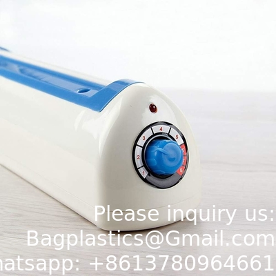Impulse Bag Sealer, Impulse Heat Sealer, Manual Poly Bag Heat Sealer Heat Sealer Closer met 1 vervangende kit