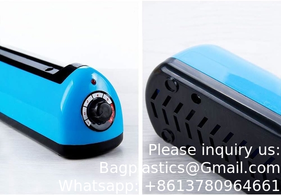 Impulse Bag Sealer, Impulse Heat Sealer, Manual Poly Bag Heat Sealer Heat Sealer Closer met 1 vervangende kit