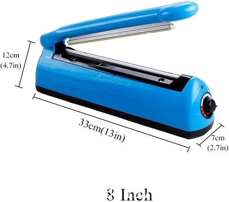 Impulse Bag Sealer, Impulse Heat Sealer, Manual Poly Bag Heat Sealer Heat Sealer Closer met 1 vervangende kit