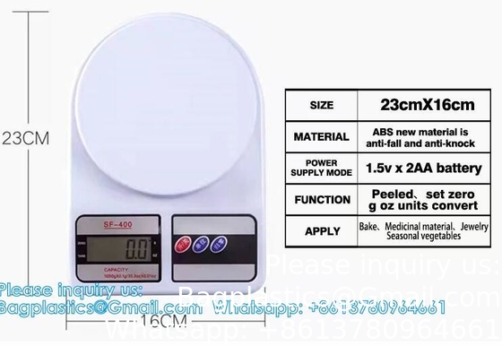 Warme verkoop Groothandel 2kg 5kg 10KG SF-400 Elektronische keukenwaarde Keukenvoedsel Digitale weegschaal