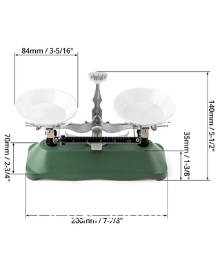 Balance Scale, 200g / 0.2g, Laboratory Triple Beam Balance Beam Scale voor onderwijsgereedschap