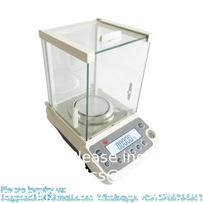 0.0001g Laboratoriumschaal, hoge precisie laboratorium analytische weegschaal met plastic voorruit, LCD-display elektronisch