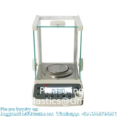 0.0001g Laboratoriumschaal, hoge precisie laboratorium analytische weegschaal met plastic voorruit, LCD-display elektronisch