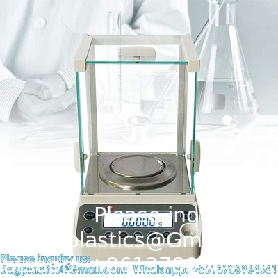 0.0001g Laboratoriumschaal, hoge precisie laboratorium analytische weegschaal met plastic voorruit, LCD-display elektronisch