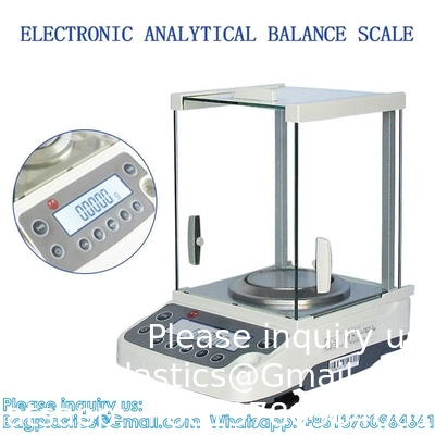 0.0001g Laboratoriumschaal, hoge precisie laboratorium analytische weegschaal met plastic voorruit, LCD-display elektronisch
