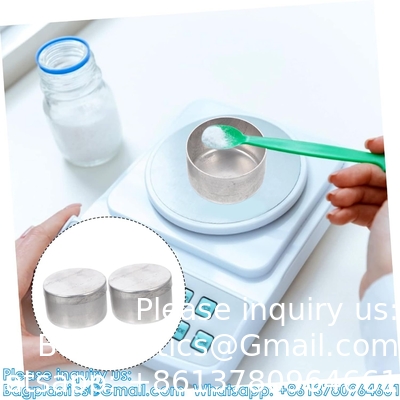 Aluminium doos Weegschotel Smalle spoot Monsterneming Weeggrond verzameling pot Aluminium weegschalen Pan Lab metingen