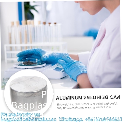 Aluminium doos Weegschotel Smalle spoot Monsterneming Weeggrond verzameling pot Aluminium weegschalen Pan Lab metingen