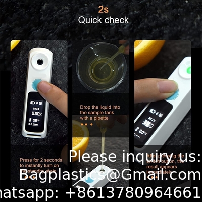 Honing Refractometer Fruit Sugar Tester 0-95% Scale Range Honing Vocht Tester Hoogprecisie Handheld Refractometer