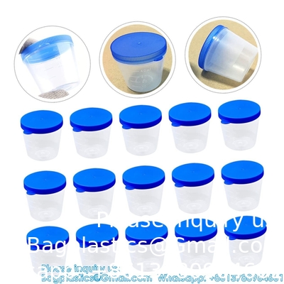 Becher Urine Cup Plastic Beakers Plastic Beaker Cups Plastic Urine Cups Graduated Beakers Proefbeet Cups met deksels