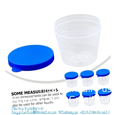 Becher Urine Cup Plastic Beakers Plastic Beaker Cups Plastic Urine Cups Graduated Beakers Proefbeet Cups met deksels