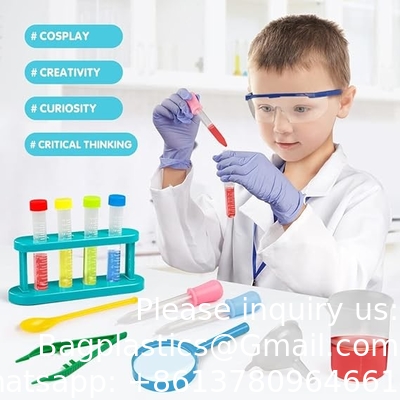 Wetenschapper kostuum voor kinderen Lab jas met wetenschappelijk experiment kit Dress Up &amp; Pretend Play voor jongens meisjes leeftijd 4-8