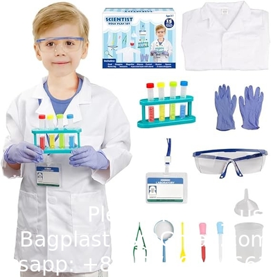 Wetenschapper kostuum voor kinderen Lab jas met wetenschappelijk experiment kit Dress Up &amp; Pretend Play voor jongens meisjes leeftijd 4-8