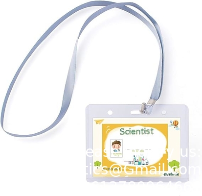 Kinderen Wetenschapper Lab jas kostuum kleden met een bril ID-kaart Wetenschappelijk experiment voor 3-10 jaar
