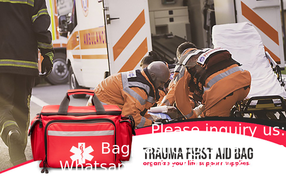 Professionele rode lege EHBO medische tas, 15&quot;X10&quot;X9&quot;, Multi Compartment EHBO-drager voor EMT